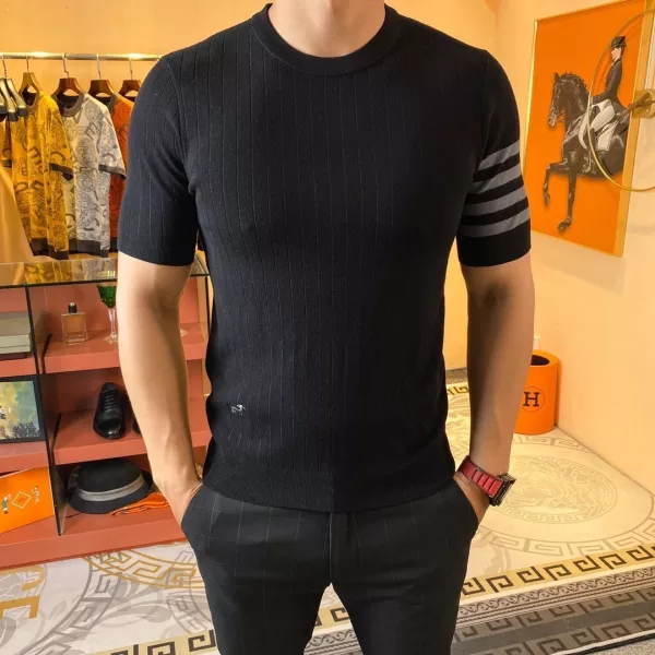 トム·ブラウン服コピー 定番人気2022新品 Thom Browne メンズ 半袖Tシャツ 2色